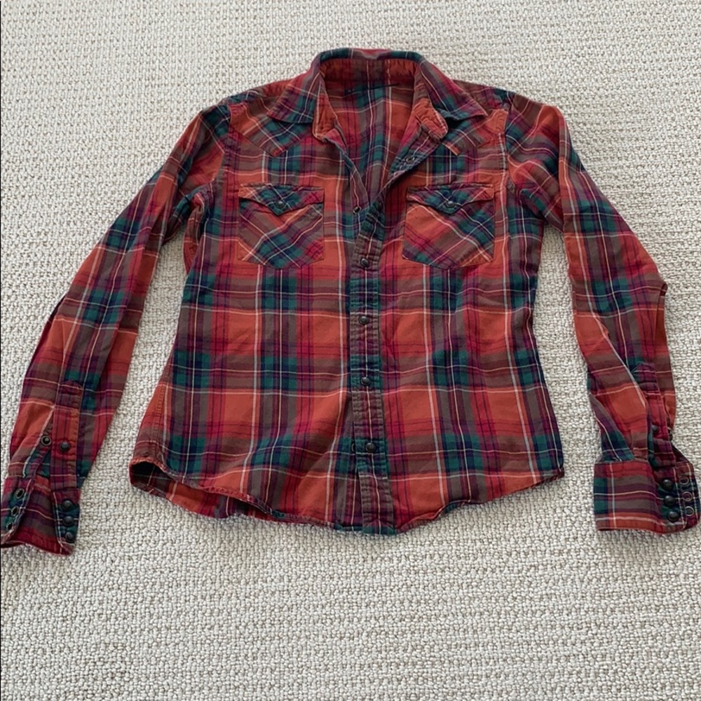 Ralph Lauren blue label snap button up